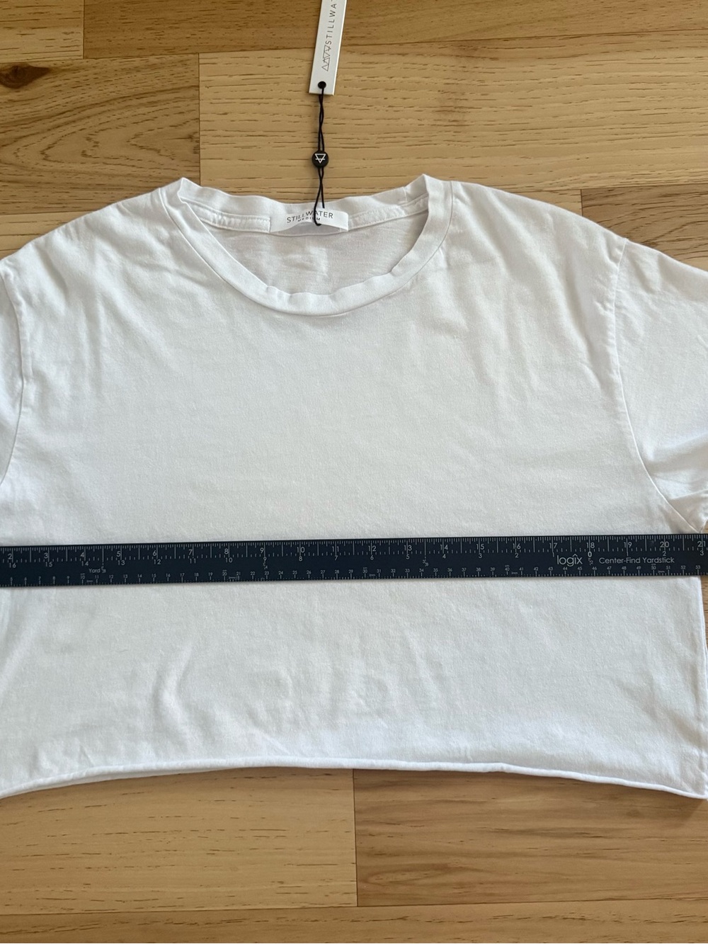 Stillwater BOYFRIEND CROP TEE White Size Medium - Picture 7 of 10